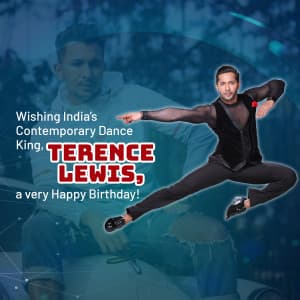 Terence Lewis Birthday event advertisement