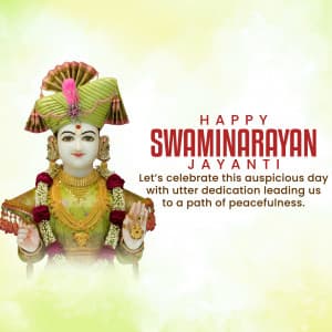 Swaminarayan Jayanti Facebook Poster