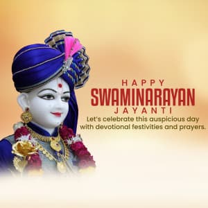 Swaminarayan Jayanti poster Maker