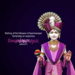 Swaminarayan Jayanti event advertisement