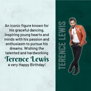 Terence Lewis Birthday graphic