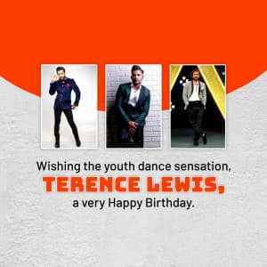 Terence Lewis Birthday flyer
