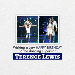 Terence Lewis Birthday banner