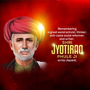 Jyotirao Phule Janmjayanti creative image