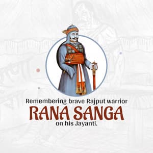 Rana Sanga Jayanti ad post