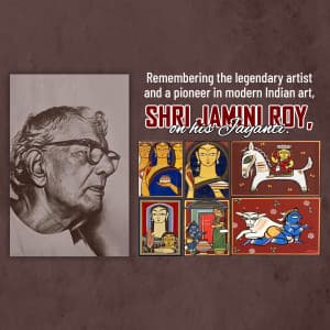 Jamini Roy Jayanti Instagram Post