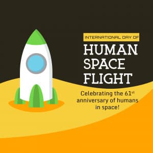 International Day of Human Space Flight ad post