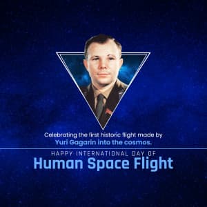 International Day of Human Space Flight graphic