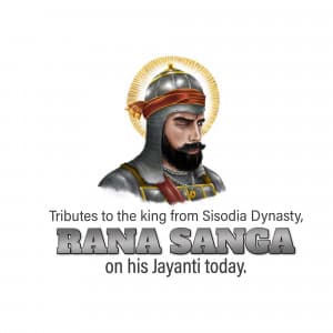 Rana Sanga Jayanti graphic