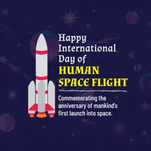 International Day of Human Space Flight creative image