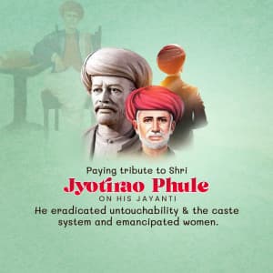 Jyotirao Phule Janmjayanti event advertisement