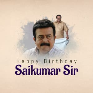 Saikumar Birthday illustration