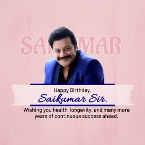 Saikumar Birthday graphic