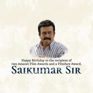 Saikumar Birthday image