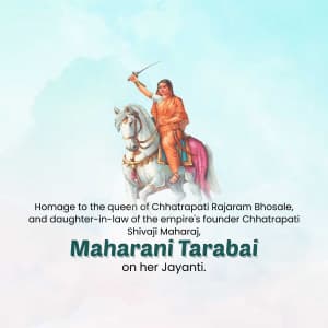Tarabai Janm Jayanti event poster