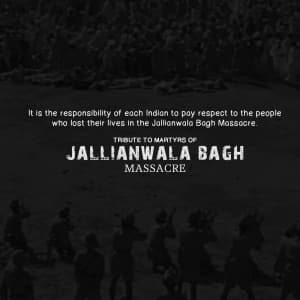 Jallianwala Bagh Massacre advertisement banner