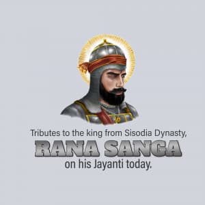 Rana Sanga Jayanti poster Maker