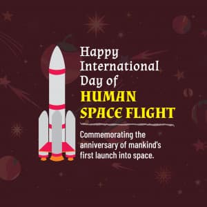 International Day of Human Space Flight event advertisement