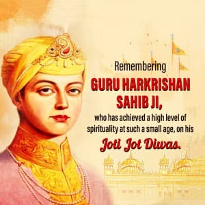 Guru Harkrishan Sahib Jyoti Jyot Diwas Instagram Post