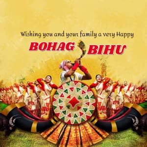 Happy bohag Bihu marketing poster