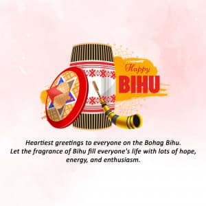 Happy bohag Bihu Facebook Poster