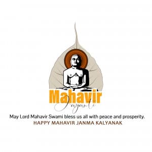 Mahavir Janma Kalyanak greeting image