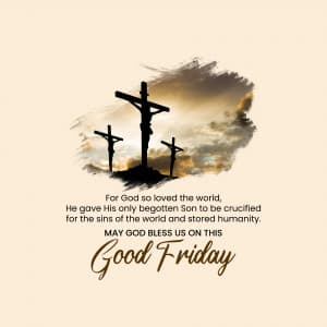 Good Friday marketing flyer