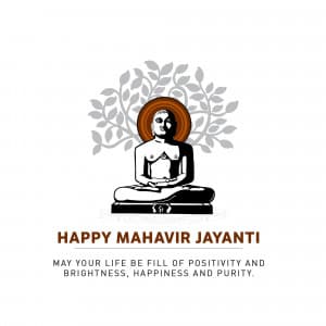 Mahavir Janma Kalyanak marketing poster