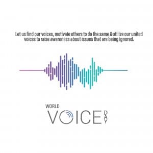 World Voice Day ad post