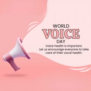 World Voice Day marketing poster