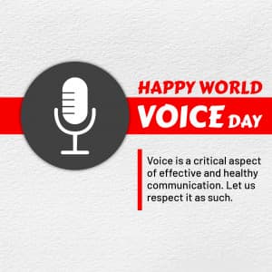 World Voice Day graphic