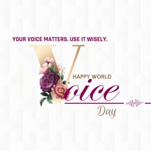 World Voice Day marketing flyer