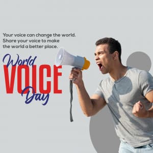 World Voice Day creative image