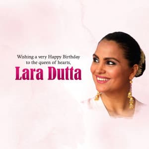 Lara Dutta Birthday illustration
