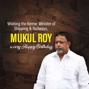 Mukul Roy Birthday poster Maker