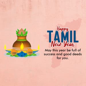 Tamil New Year whatsapp status poster