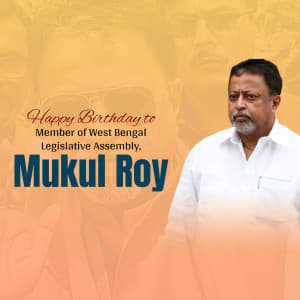 Mukul Roy Birthday graphic