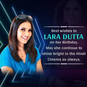 Lara Dutta Birthday event poster