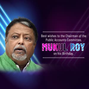 Mukul Roy Birthday flyer