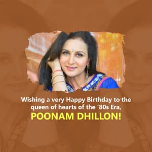 Poonam Dhillon Birthday Instagram Post