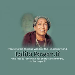 Lalita pawar Jayanti graphic