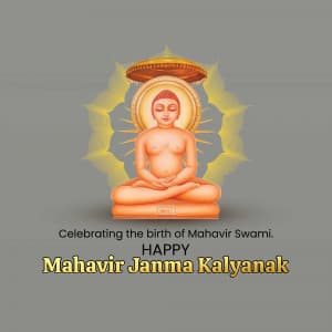 Mahavir Janma Kalyanak Facebook Poster