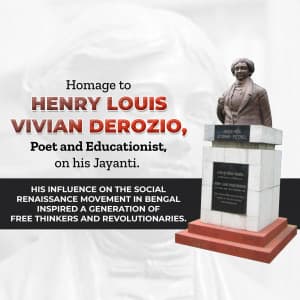 Henry Louis Vivian Derozio Jayanti video