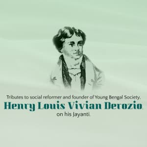 Henry Louis Vivian Derozio Jayanti image