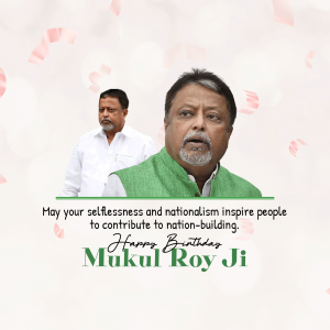 Mukul Roy Birthday banner