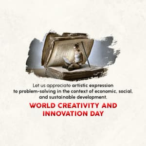 World Creativity & Innovation Day ad post