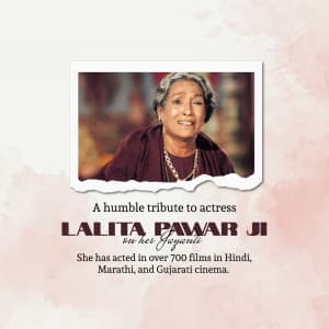 Lalita pawar Jayanti poster