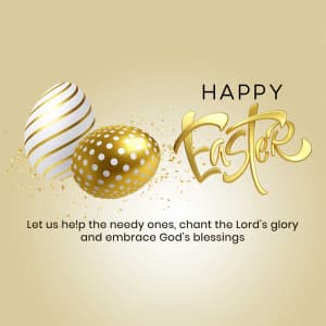 Happy Easter whatsapp status poster