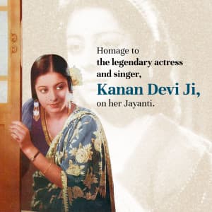 Kanan Devi Jayanti poster Maker