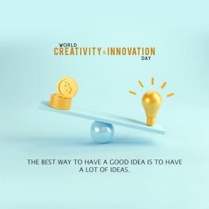 World Creativity & Innovation Day marketing flyer
